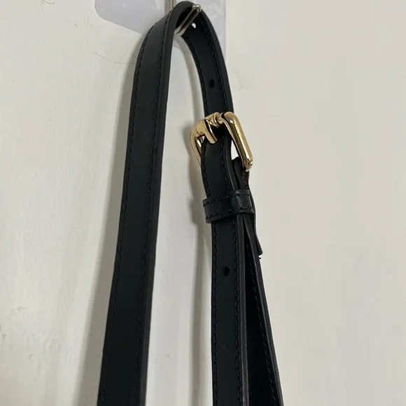 🎈FINAL PRICE🎈JUST CAVALLI Black & White Spotted Leather Bag with Black Fringe - Picture 7 of 14